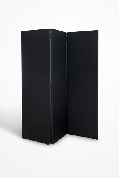 Paravent 3 pans en textilene noir- Produits- Wall Up Paris