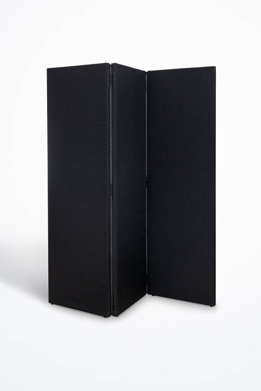 Paravent 3 pans en textilene noir- Produits- Wall Up Paris